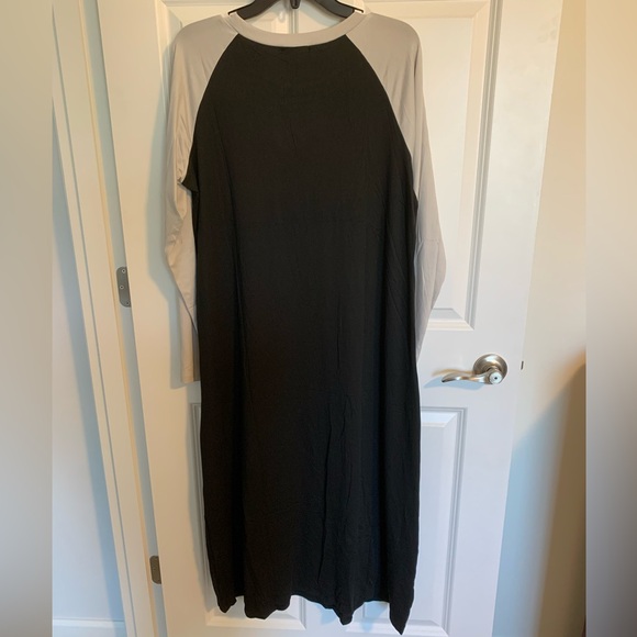 Ekouaer Long Sleeve Nightgown L | Soft Calf-Length Sleepwear Pajama Dress NWT - Picture 12 of 14